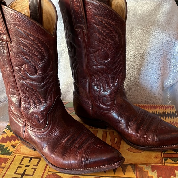 Sancho Leather Western Boots Size 40 - Picture 6 of 8